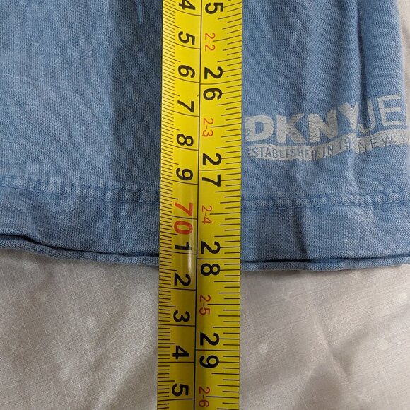 DKNY JEANS BLUE T-SHIRT SIZE XL FRONT POCKET MEN'S UNISEX SHIRT FASHION STYLE - Picture 6 of 16